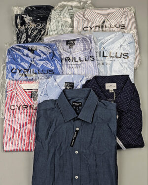 CYRILLUS Men рубашки дл/р AF28 - Сток оптом
